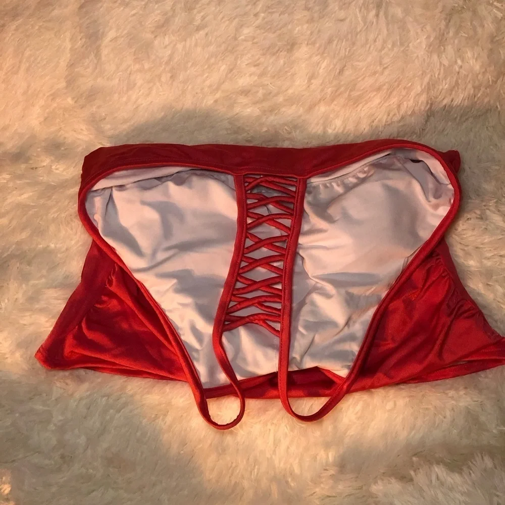 Deep Pink Coral Tankini